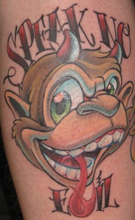 Tattoos - evil monkey - 44863